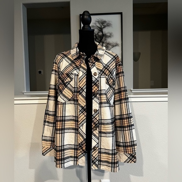 SANCTUARY Shacket / Flannel. Medium - NEW - Picture 3 of 8